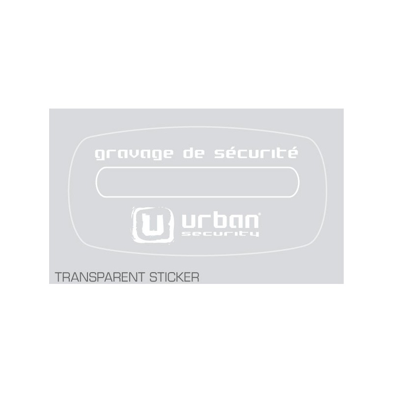 Sticker pour véhicule gravé