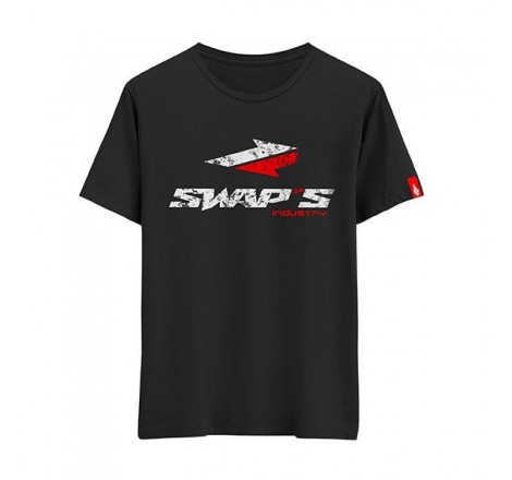 T-Shirt Nera Uomo SWAPS